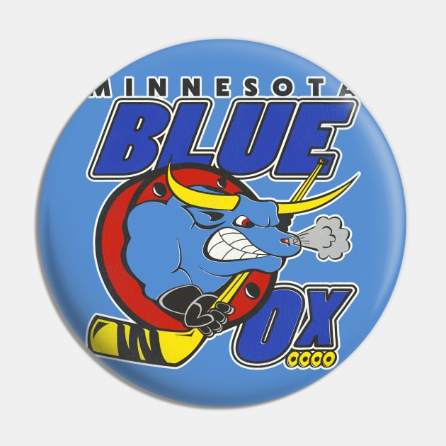 Defunct Minnesota Blue Ox Roller Hockey Pin by Defunctland