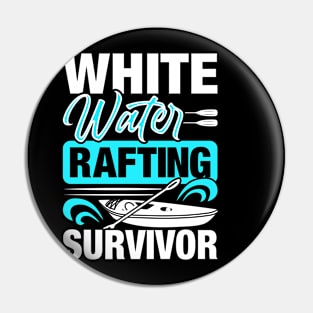 White Water Rafting Survivor T shirt For Women Pin