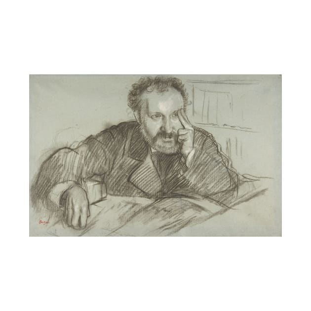 Edmond Duranty by Edgar Degas by Classic Art Stall