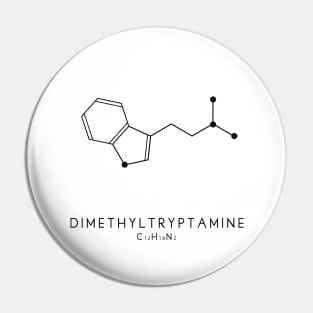 Dimethyltryptamine / DMT Molecular Structure in White Pin