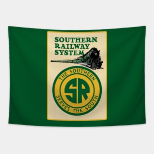 Southern Railway System Vintage Poster Type Graphics Tapestry