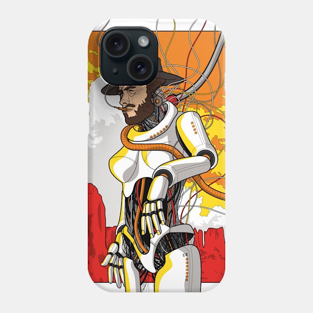 ClintBot-3000 Phone Case by andrew_kelly_uk@yahoo.co.uk