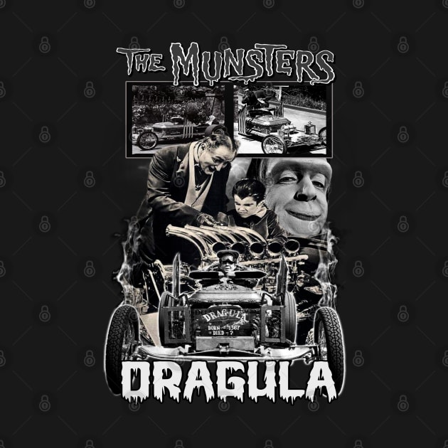 The Munsters, Dragula. (Black & White Version) by The Dark Vestiary