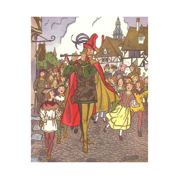 Vintage Fairy Tales, The Pied Piper of Hamelin by MasterpieceCafe