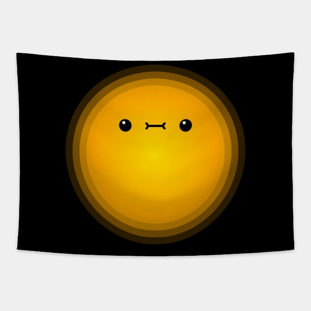 Cute Sun, Sunny Day, Happy Sunny, Kawaii Sun. Tapestry by Anthony De Abreu