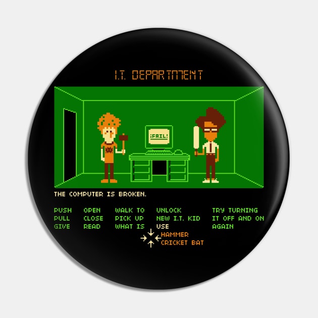 Maniac IT Department Pin by RyanAstle