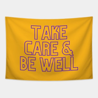 Scream Therapy Take Care & Be Well design Tapestry