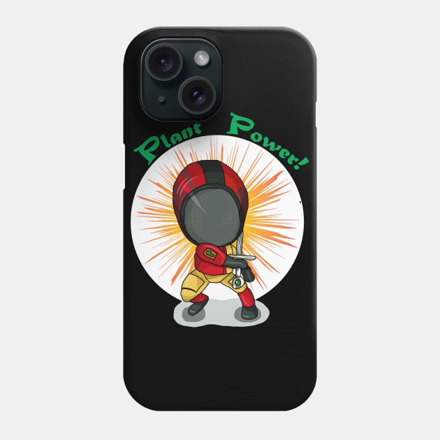 Plant Powered Sword Fighter Phone Case by cuisinecat