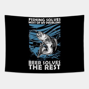 Fishing Solves Most Of My Problems Tapestry