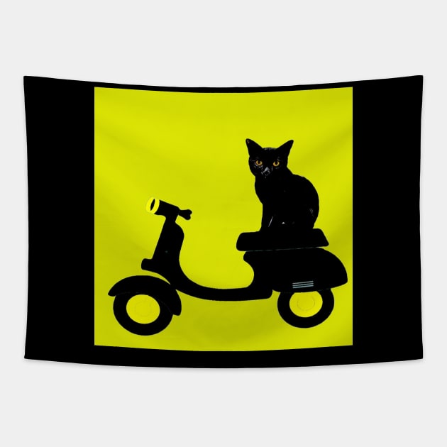 MOTORCYCLE RIDE III Tapestry by CATUNIVERSE