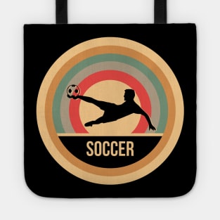 Retro Vintage Soccer Gift For Soccer Players Tote