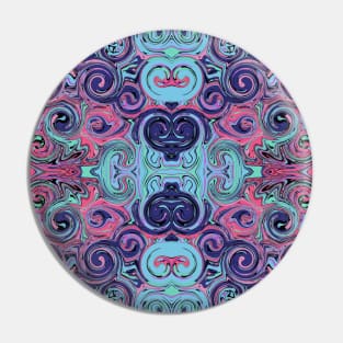 Psychedelic Swirls Pin