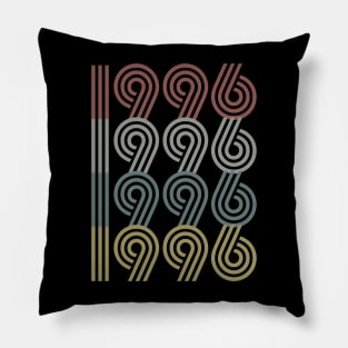 1996 Birth Year Retro Style Pillow