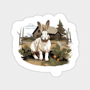 Farm Rabbit Magnet