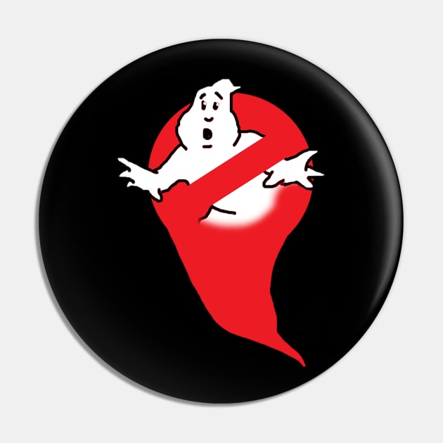 Ghostbusters logo Pin by BadDrawnStuff
