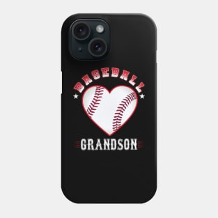 Grandson Baseball Team Family Matching Gifts Funny Sports Lover Player Phone Case