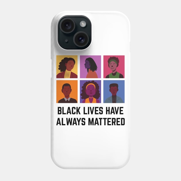 BLM Black Lives Have Always Mattered Phone Case by Just Kidding Co.