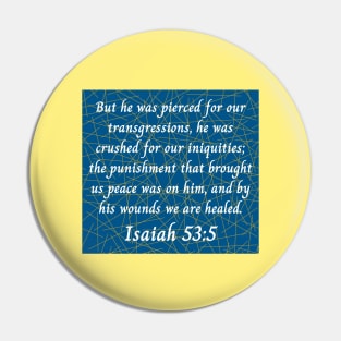 Bible Verse Isaiah 53:5 Pin