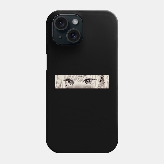 Lewd Marin Monochrome Eyes Phone Case by cocorf