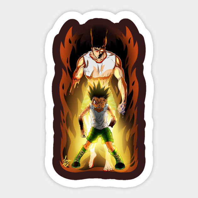 Gon - Transformation - Gon Freecss - Sticker | TeePublic