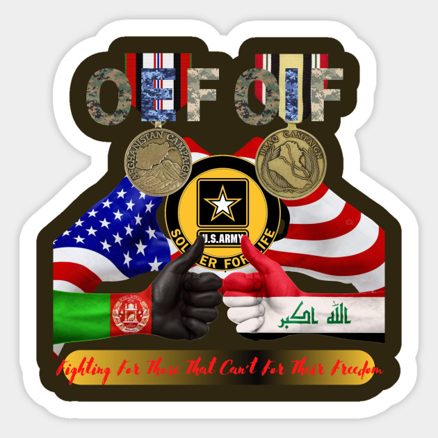 Oef Oif Veteran Veteran Sticker Teepublic