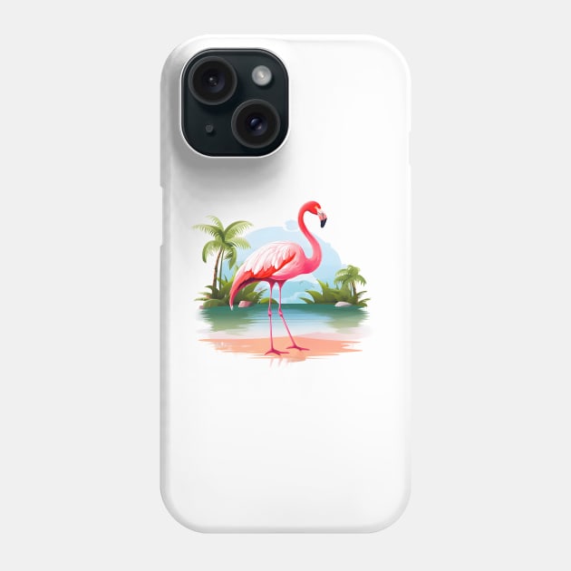 Cool Flamingo Phone Case by zooleisurelife