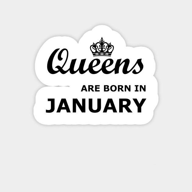 Queens are born in January Magnet by YellowLion