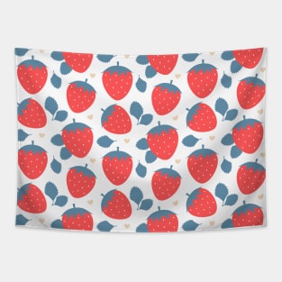 Strawberry Seamless Pattern Tapestry