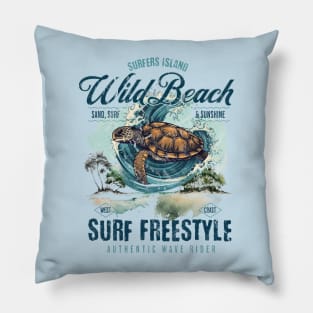 Wild Beach-Surfers Island Pillow