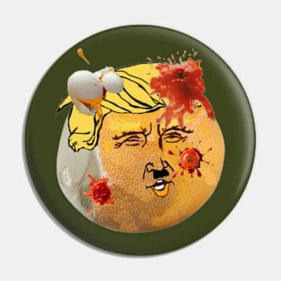 Rotten Orange - Dump tRump - Double-sided Pin