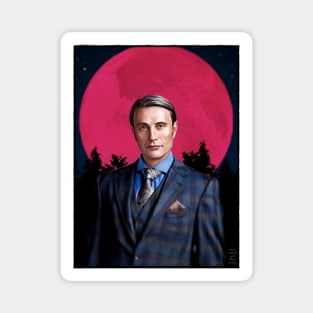 Red Moon Hannibal Magnet