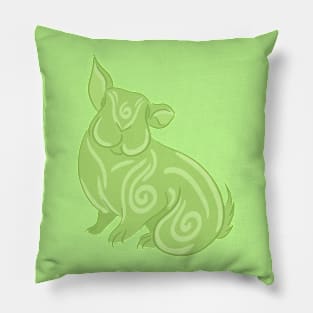 Seven Deadly Rabbits Series - Envy (no text) Pillow