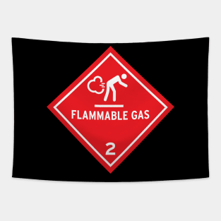 Flammable Gas Warning Tapestry