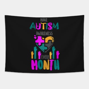 Make Autism Awareness Every Month Colorful Puzzle Tapestry