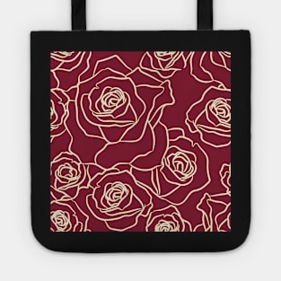 rose flower pattern Tote