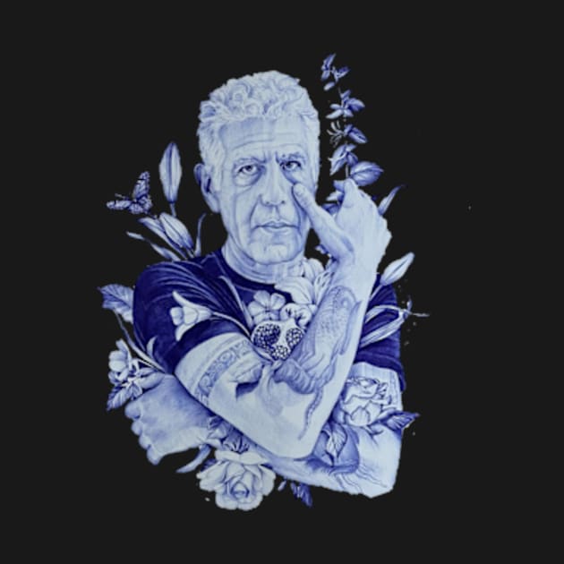 Anthony Bourdain by shadowNprints