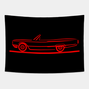 1964 Ford Thunderbird Convertible Red Tapestry