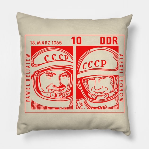 CCCP Stamp Pillow by LordDanix