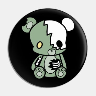 Zombie Teddy Bear Pin