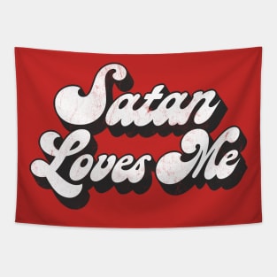 Satan Loves Me Tapestry