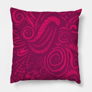 Hot Pink Magenta Chaos Pillow