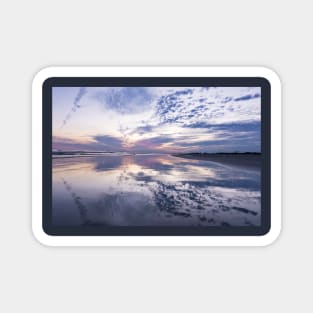 Reflective Purple Sunset Magnet