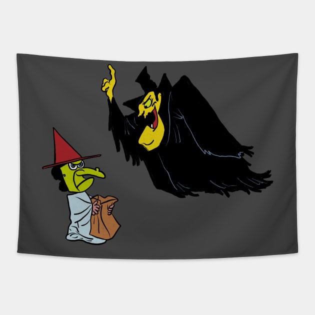 Halloween Scolding Tapestry by MikeBrennanAD