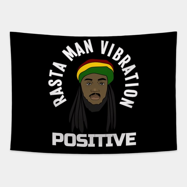 Positive vibration, Ethiopian, Reggae, Rasta Tapestry by alzo