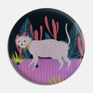 Nighttime Alley Cat Pin