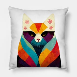 Antique Egyptian Cat Pillow