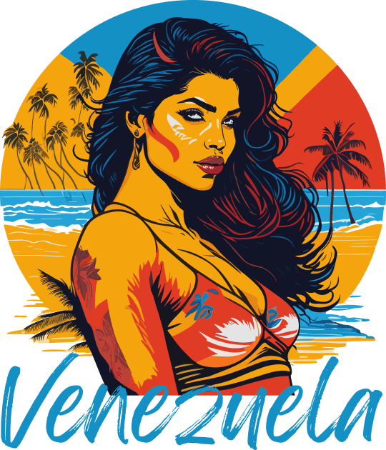 Venezuela - Caribe - Venezuelan Woman Kids T-Shirt by brindled