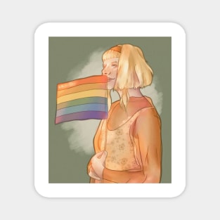 Aurora Aksnes Music Pride LGBTQ Digital Sticker Print Magnet