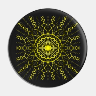 Yellow geometric pattern Pin