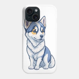 Pastel Siberian Cute Husky Dog Phone Case